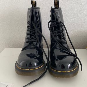 Dr. Martens 1460 patent leather boot.
